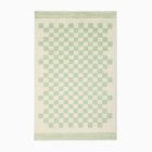 Soft Checkered Washable Shag Rug
