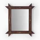 Pierce &amp; Ward Rectangle Tramp Art Wall Mirror