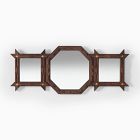 Pierce &amp; Ward 3-Pane Tramp Art Wall Mirror