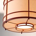 Pierce &amp; Ward Caged Flush Mount (16")