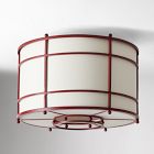 Pierce &amp; Ward Caged Flush Mount (16")