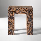 Pierce &amp; Ward Novelty Burl Side Table (16")