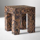 Pierce &amp; Ward Novelty Burl Side Table (16")