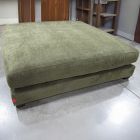 Open Box: Andes Ottoman (39") - Performance Distressed Velvet Juniper, Dark Pewter