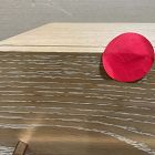 Open Box: Ava Cerused Nightstand (22") - Warm Cerused, Champagne Bronze