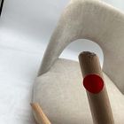Open Box: Boerum Office Chair - Performance Distressed Velvet Sand, Blonde