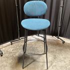 Open Box: Flynn Bar Stool (30") - Performance Velvet Petrol, Dark Bronze
