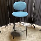 Open Box: Flynn Bar Stool (30") - Performance Velvet Petrol, Dark Bronze
