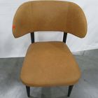 Open Box: Hyde Leather Dining Chair - Ludlow Leather Sesame, Smoked Oak