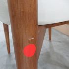 Open Box: Hyde Leather Dining Chair - Sierra Leather Snow, Cool Walnut