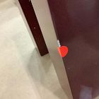 Open Box: Parsons Ceramic Side Table (18") - Dahlia Red