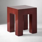 Open Box: Parsons Ceramic Side Table (18") - Dahlia Red