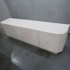 Open Box: Solstice Painted Raffia Media Console (78") - Whitewash Raffia