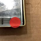 Open Box: Thin Metal Rectangle Wall Mirror - Antique Brass