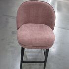 Open Box: Wayne Swivel Armless Counter Stool (26") - Performance Chenille Crossweave Plum, Black