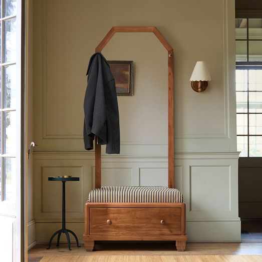 Pierce & Ward Entry Bench w/ Mirror (32") by West Elm