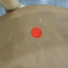 Open Box: Marcus Samuelsson Leather Dining Chair - Ludlow Leather Sesame, Blonde