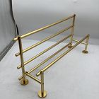 Open Box: Modern Overhang Bathroom Rail Shelf - Antique Brass