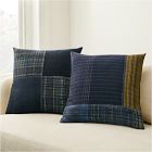 Offset Indigo Patchwork Pillow Cover