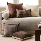 Framed Plaid Pillow Cover