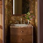 Pierce &amp; Ward Burl Wood Single Bathroom Vanity (24"&ndash;36")
