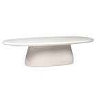 Kathleen Oval Outdoor Concrete Coffee Table (55")