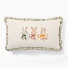 Pink Chicken Bunny Lumbar Pillow Cover
