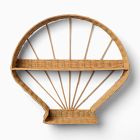 Shell Rattan Shelf (25")