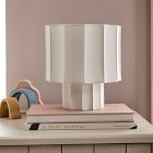 Fluted Linen Table Lamp (9.5")