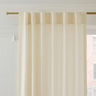 Custom Size European Flax Linen Curtain - Alabaster