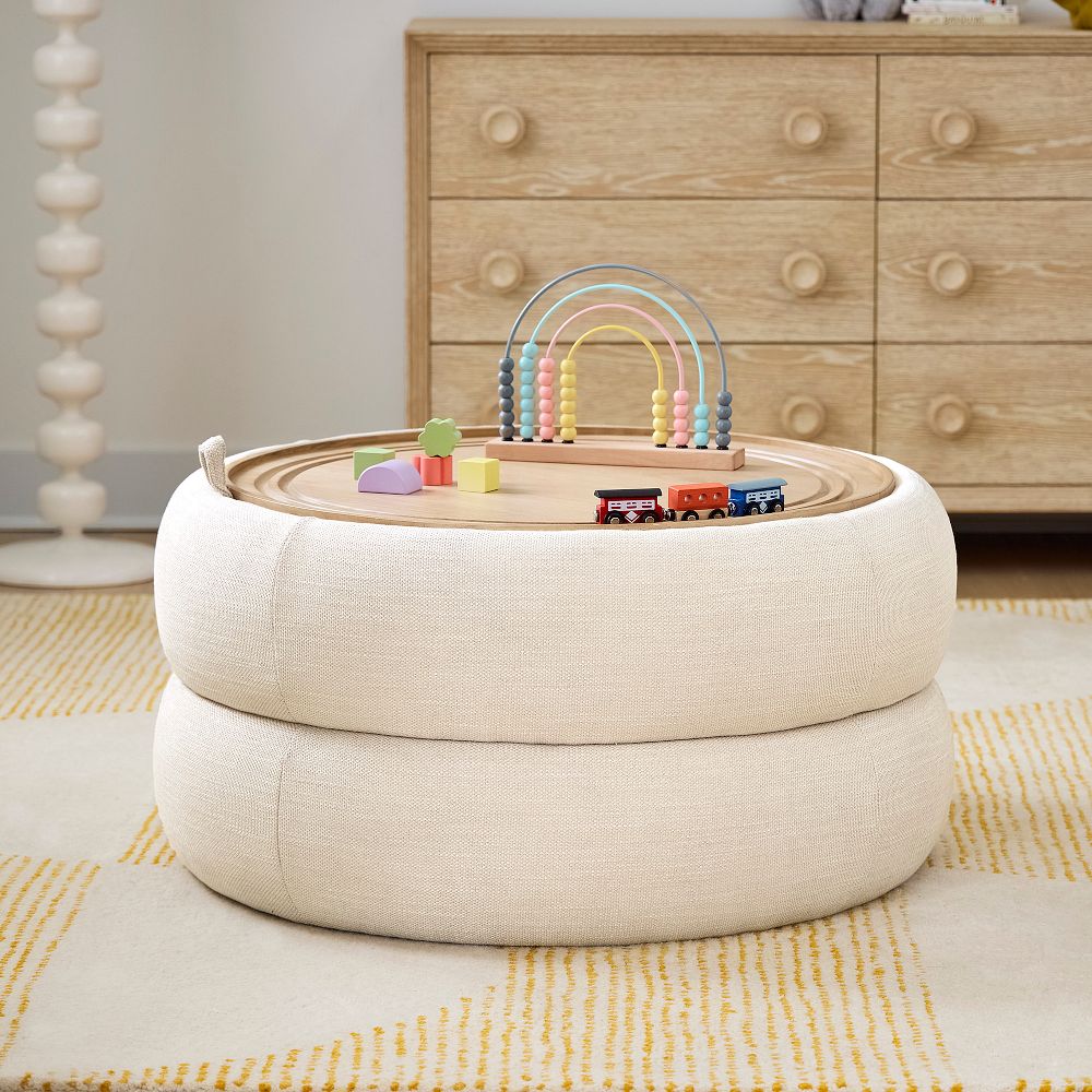 Lumi Upholstered Storage Ottoman by West Elm