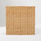 Rattan Bookshelf with Storage (25")