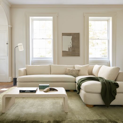 Leroy 2-Piece Bumper Chaise Sectional (110.5") by West Elm