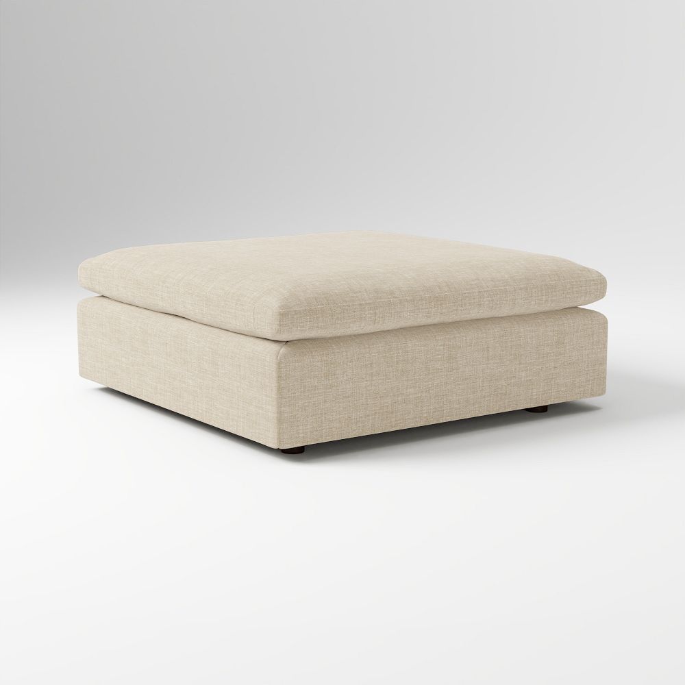 Harmony Swoop Ottoman by West Elm