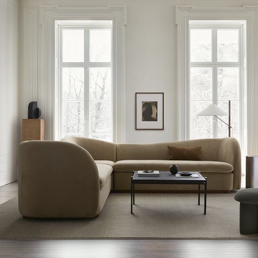 Kaufman 3-Piece L-Shaped Sectional (105.5") by West Elm