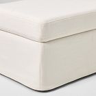Olivia Slipcover Storage Ottoman