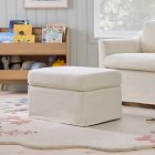 Olivia Slipcover Storage Ottoman