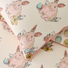 Pink Chicken Bunny Reversible Duvet Cover &amp; Shams