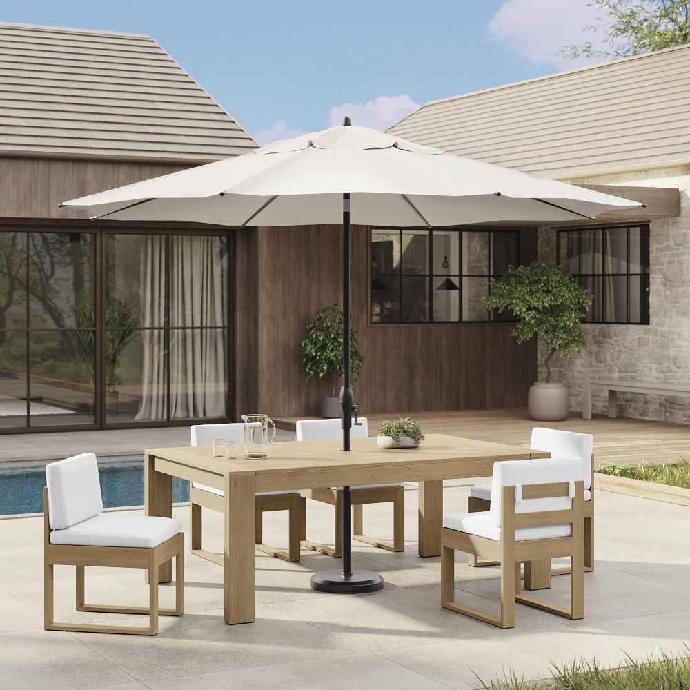 Round Outdoor Market Umbrella (11') by West Elm