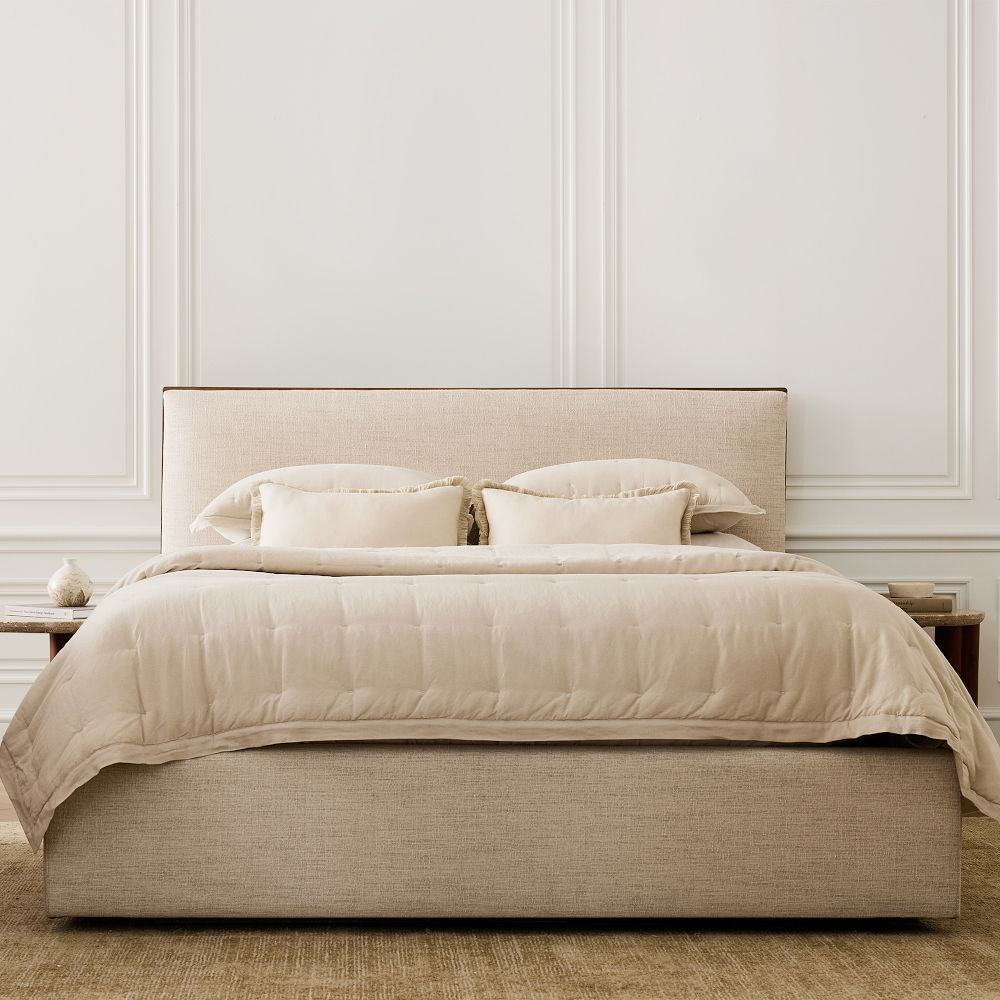 Schaefer Wood Trim Low Profile Bed by West Elm