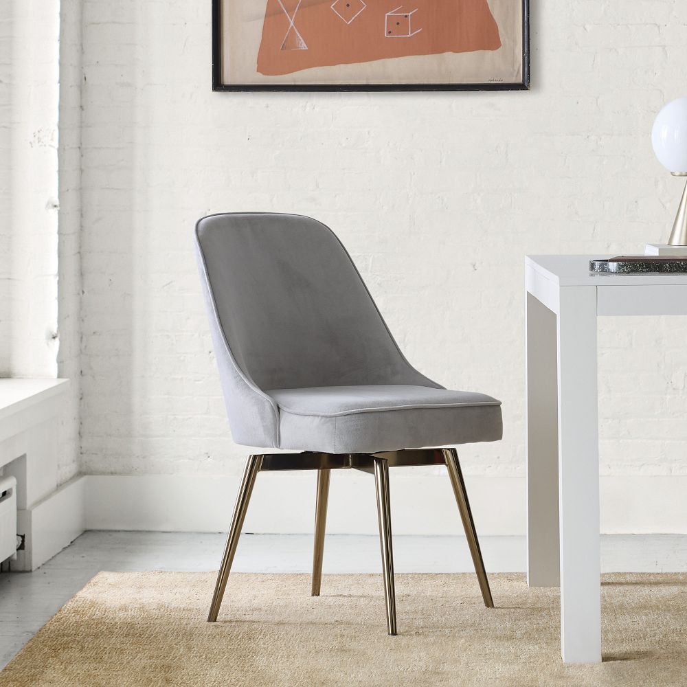 Mid-Century Swivel Office Chair - Metal Legs by West Elm