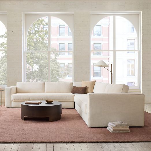 Brannon 3-Piece L-Shaped Sectional (120") by West Elm