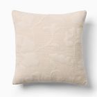 Quilted Floral Pillow Cover