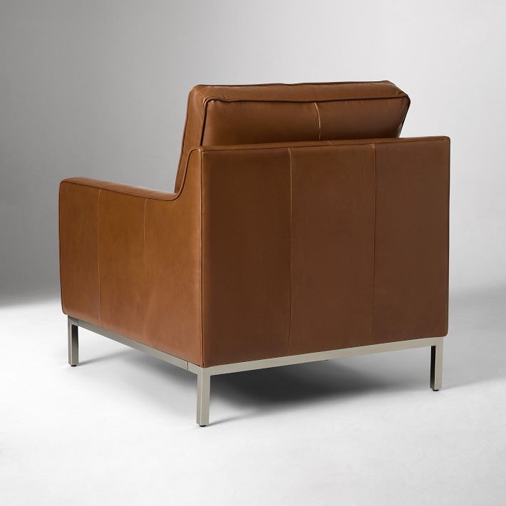 Mullins Leather Chair, Durable & Stylish | West Elm