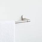 Mid-Century Contour Bathroom Hardware - Brushed Nickel