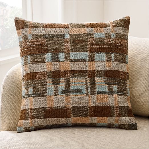 Modern Block Chenille Pillow Cover by West Elm