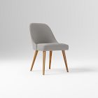Open Box: Mid-Century Upholstered Dining Chair - Performance Yarn Dyed Linen Weave Pearl Gray, Acorn