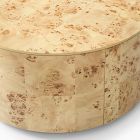 Volume Round Drum Coffee Table (36") - Burl
