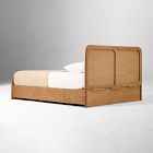 Miles Wood &amp; Upholstered Storage Bed