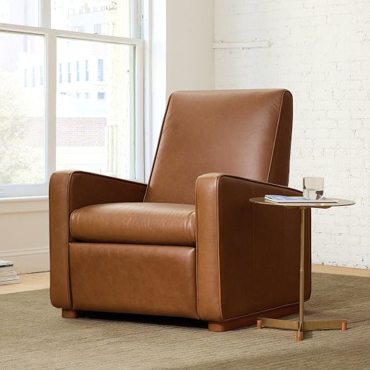 Auburn Leather Recliner – Luxe Comfort | West Elm